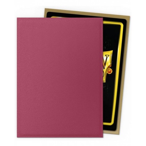 Протектори за карти Dragon Shield - Matte Dual Sleeves Standard Size, Red/Gold (100 бр.)