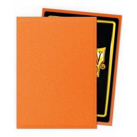 Протектори за карти Dragon Shield - Matte Sleeves Standard Size, Amber (100 бр.)