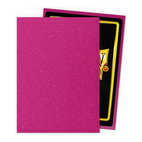 Протектори за карти Dragon Shield - Matte Sleeves Standard Size, Sparkles Pink Sapphire (100 бр.)