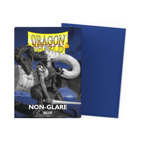 Протектори за карти Dragon Shield - Non-Glare Matte Sleeves Standard Size, Blue (100 бр.)