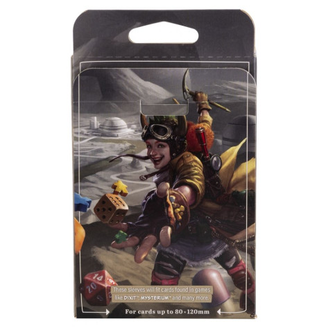 Протектори за карти Dragon Shield - Oversize, Clear/Non-Glare, 80 x 120 mm (100 бр.)