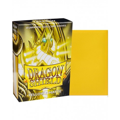  Протектори за карти Dragon Shield Sleeves - Small Matte Yellow (60 бр.)