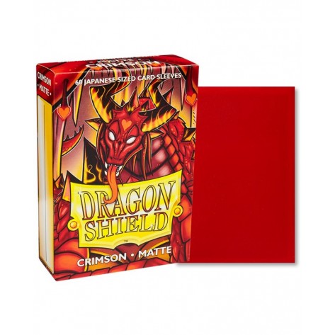 Протектори за карти Dragon Shield Sleeves - Small Matte Crimson (60 бр.)