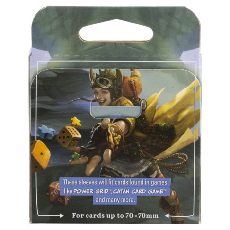 Протектори за карти Dragon Shield - Square, Clear/Non-Glare, 70 x 70 mm (100 бр.)