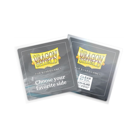 Протектори за карти Dragon Shield - Square, Clear/Non-Glare, 70 x 70 mm (100 бр.)