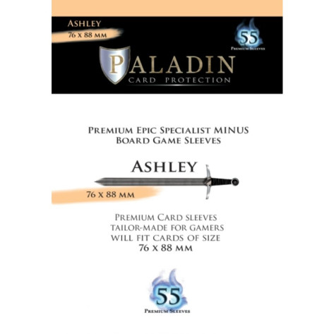Протектори за карти Paladin Card Protection - Ashley, Epic Specialist Minus, 76 x 88 mm (55 бр.)