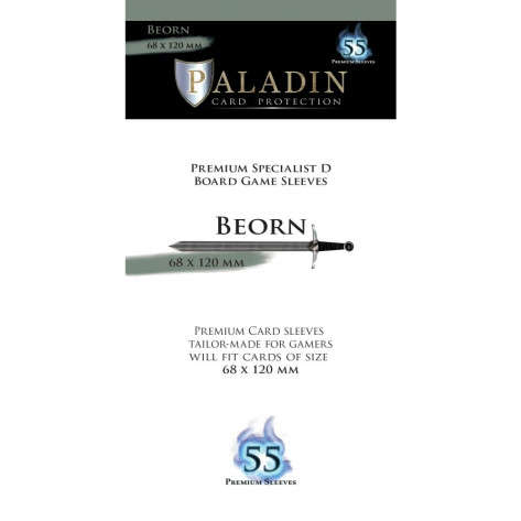 Протектори за карти Paladin Card Protection - Beorn, Specialist D, 68x120mm (55 бр.)