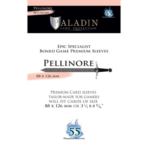 Протектори за карти Paladin Card Protection - Pellinore, Epic Specialist, 88 x 126 mm (55 бр.)