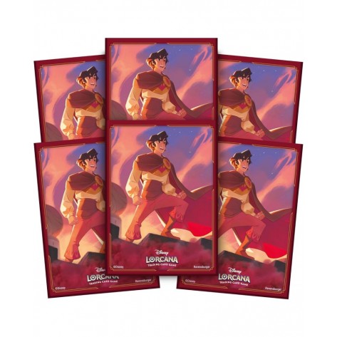 Протектори за карти Ravensburger - Disney Lorcana TCG: Shimmering Skies - Aladdin (65 бр.)