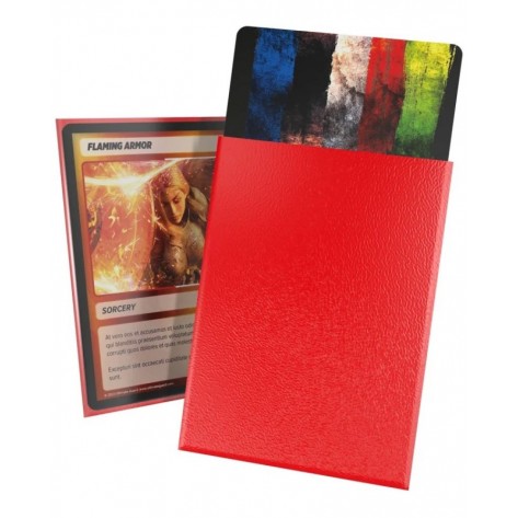 Протектори за карти Ultimate Guard Cortex Sleeves Matte Standard Size, Червени (100 бр.)