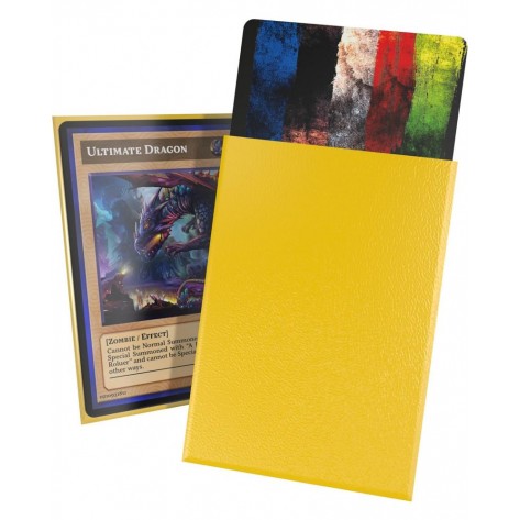 Протектори за карти Ultimate Guard Cortex Sleeves Matte Japanese Size - Жълти (60 бр.)