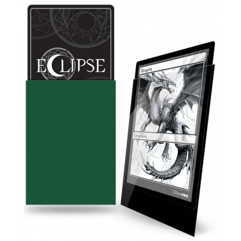 Протектори за карти Ultra Pro - Eclipse Pro-Gloss Standard Size, Forest Green (100 бр.)