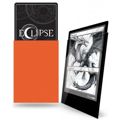Протектори за карти Ultra Pro - Eclipse Pro-Gloss Standard Size, Pumpkin Orange (100 бр.)