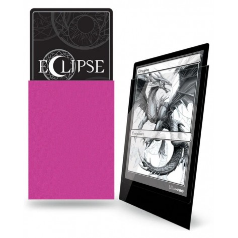 Протектори за карти Ultra Pro - Eclipse Pro-Gloss Standard Size, Hot Pink (100 бр.)