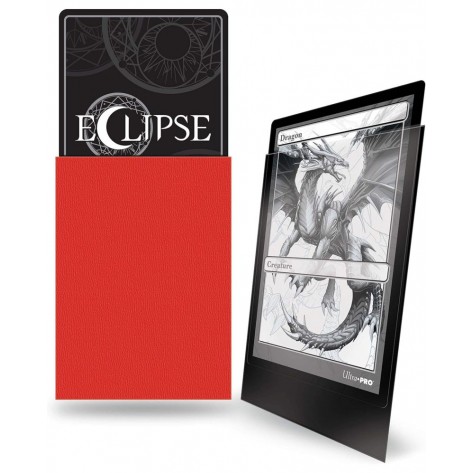 Протектори за карти Ultra Pro - Eclipse Pro-Matte Standard Size, Apple Red (100 бр.)