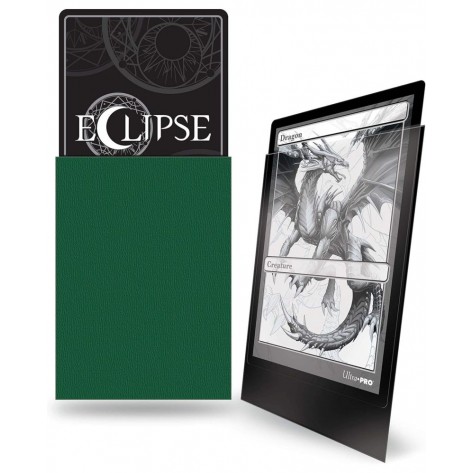 Протектори за карти Ultra Pro - Eclipse Pro-Matte Standard Size, Forest Green (100 бр.)