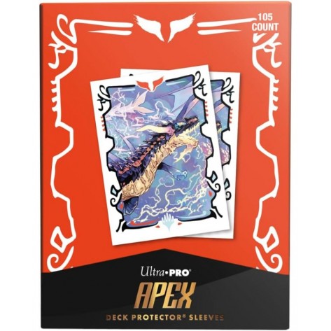Протектори за карти Ultra Pro - Magic the Gathering: Tarkir Dragonstorm Apex Deck Protector, Mardu (105 бр.)