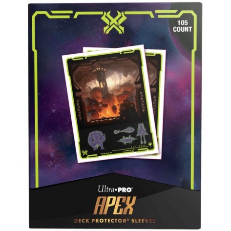 Протектори за карти Ultra Pro - Magic the Gathering: Edge of Eternities Apex Deck Protector, Mythic Red (105 бр.)