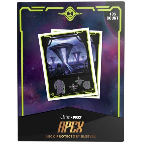 Протектори за карти Ultra Pro - Magic the Gathering: Edge of Eternities Apex Deck Protector, Mythic Black (105 бр.)