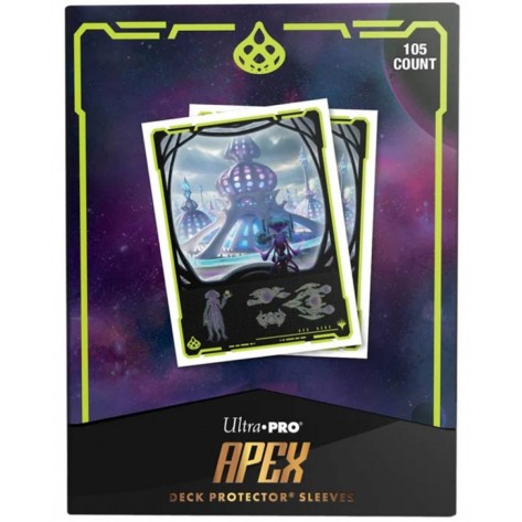 Протектори за карти Ultra Pro - Magic the Gathering: Edge of Eternities Apex Deck Protector, Mythic Blue (105 бр.)
