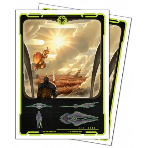 Протектори за карти Ultra Pro - Magic the Gathering: Edge of Eternities Apex Deck Protector, Mythic White (105 бр.)
