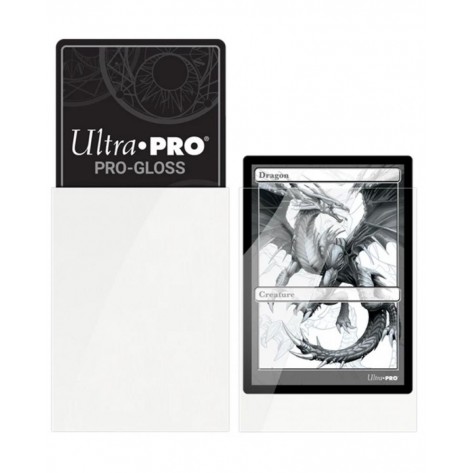  Протектори за карти Ultra Pro - PRO-Gloss Standard Size, White (50 бр.)