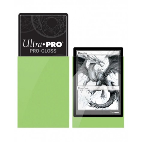  Протектори за карти Ultra Pro - PRO-Gloss Standard Size, Lime Green (50 бр.)