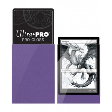 Протектори за карти Ultra Pro - PRO-Gloss Standard Size, Purple (50 бр.)