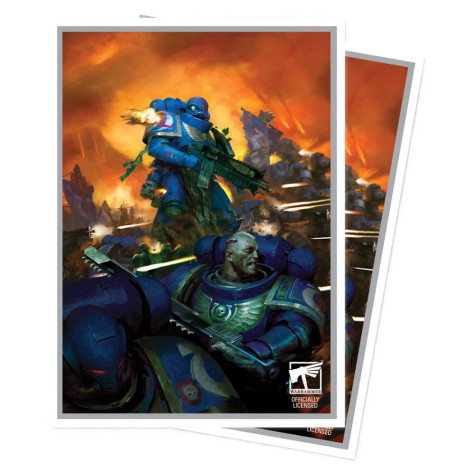Протектори за карти Ultra Pro - Warhammer 40K: Space Marines, Adeptus Astartes Apex Deck Protector (105 бр.)