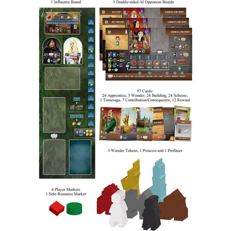 Разширение за настолна игра Architects of the West Kingdom - Works of Wonder
