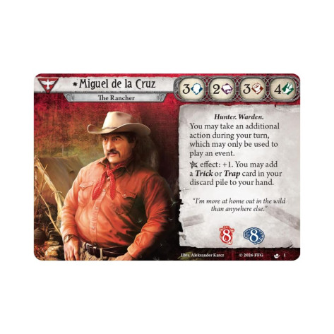 Разширение за настолна игра Arkham Horror: The Card Game - Miguel de la Cruz Investigator Deck