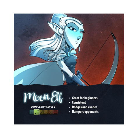 Разширение за настолна игра Dice Throne: Moon Elf Hero Pack