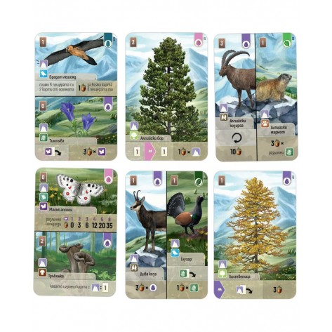 Разширение за настолна игра Горска бъркотевица: Алпи (Forest Shuffle: Alpine Expansion)