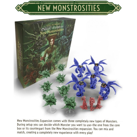 Разширение за настолна игра Horror on the Orient Express: The Board Game - New Monstrosities