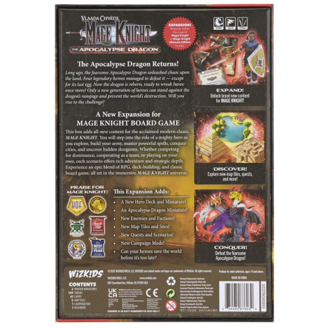 Разширение за настолна игра Mage Knight: The Apocalypse Dragon Expansion Set