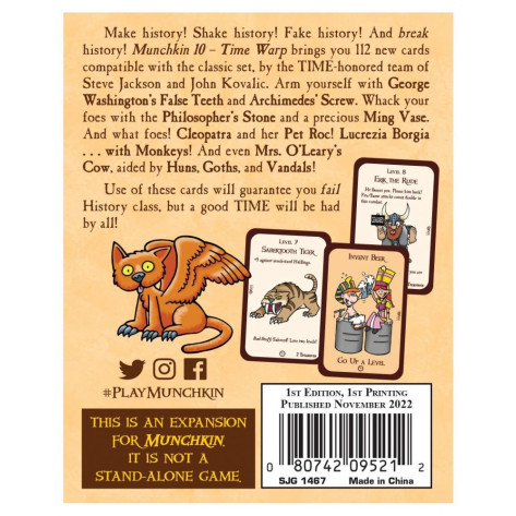 Разширение за настолна игра Munchkin 10: Time Warp