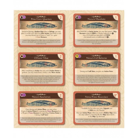 Разширение за настолна игра Nemo's War (2nd Edition): Nautilius Upgrades Expansion Pack 1