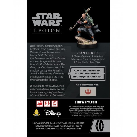 Разширение за настолна игра Star Wars: Legion - Boba Fett  (Daimyo) - Operative Expansion