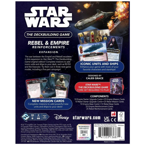 Разширение за настолна игра Star Wars: The Deckbuilding Game - Rebel & Empire Reinforcements