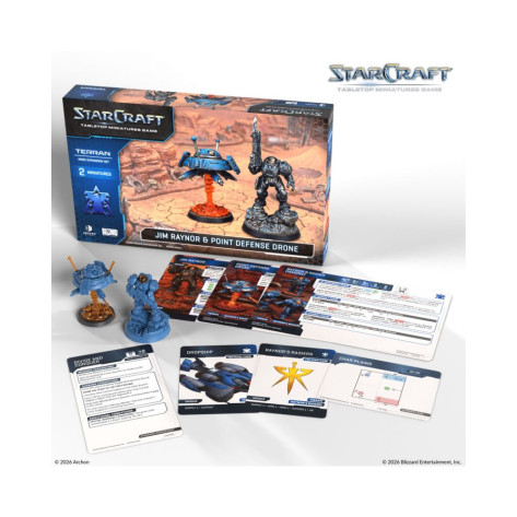 Разширение за настолна игра StarCraft: Tabletop Miniatures Game - Jim Raynor & Point Defense Drone