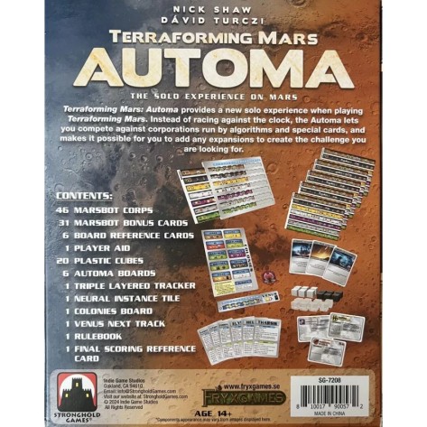 Разширение за настолна игра Terraforming Mars: Automa