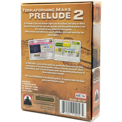 Разширение за настолна игра Terraforming Mars: Prelude 2