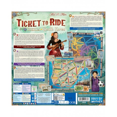 Разширение за настолна игра Ticket to Ride Map Collection 8: Iberia & South Korea