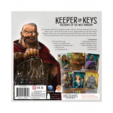  Разширение за настолна игра Viscounts of the West Kingdom: Keeper of Keys