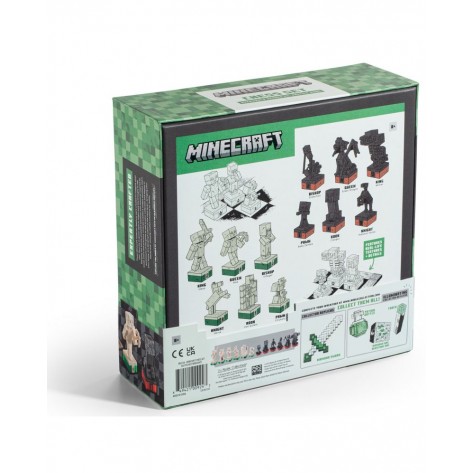 Шах Noble Collection - Minecraft: Overworld Heroes vs. Hostile Mobs Chess Set