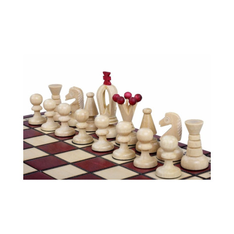 Шах Sunrise - King's Chess Small, червен
