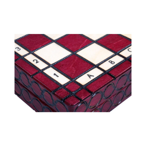 Шах Sunrise - King's Chess Small, червен