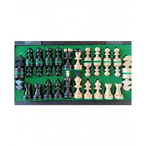 Шах Sunrise - Pearl Small Chess, черен (36 x 36 cm)