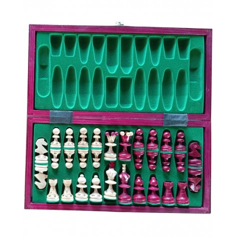 Шах Sunrise - Pearl Small Chess, червен (36 x 36 cm)