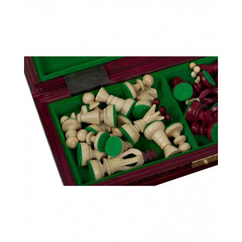 Шах Sunrise - Small King's Chess, червен